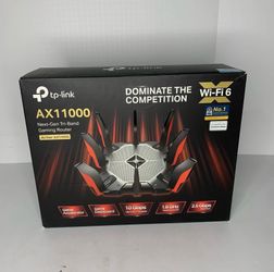 TP-LINK Archer AX11000 Tri-Band Wi-Fi 6 Gaming Router Black/Red Brand New