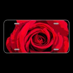 License Plate Novelty Car Front Rose Love Valentine'S Day Wedding
