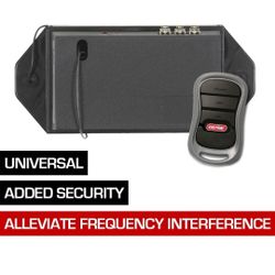 Genie Model GIRUD-1T Alleviates Frequency Interference in Garage Door Opener Remotes Upgrades Most Major Brands to Intellicode Security, Black