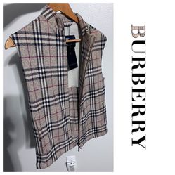 Burberry New! Rare Vintage Vest 