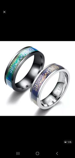 Fashion Changing Mood Temperature Emotion Feeling Muslim Finger Ring Men