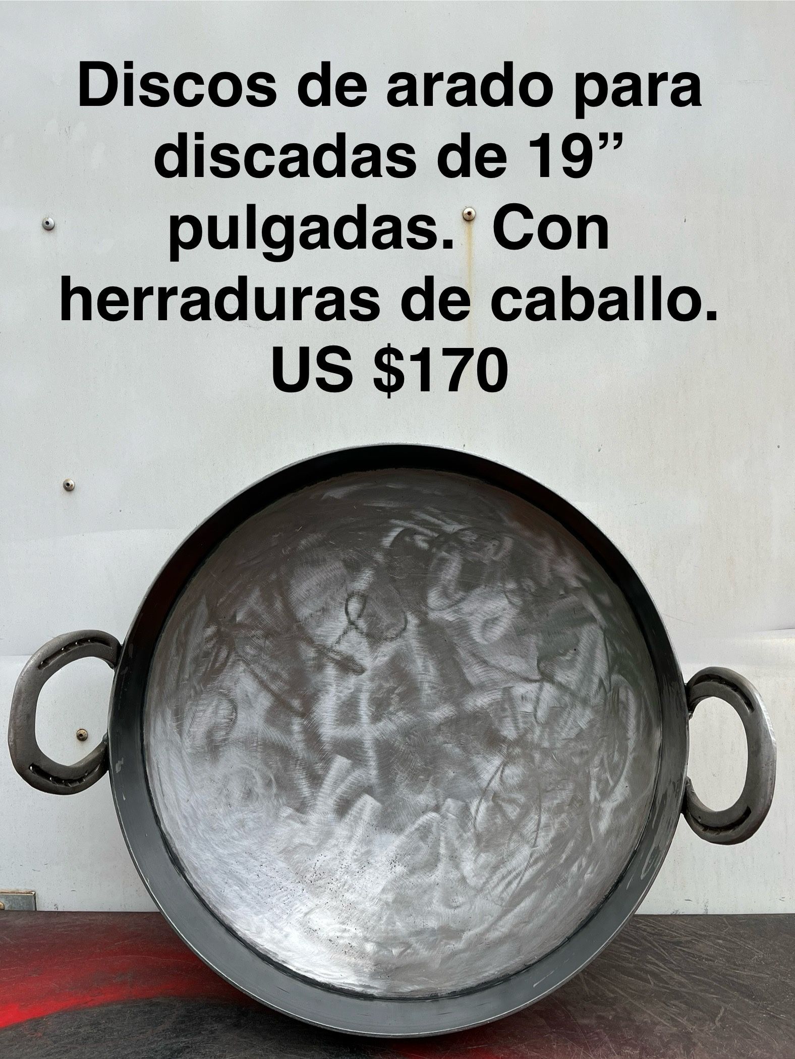 Discos De Arado Para Discadas De 19” Pulgadas