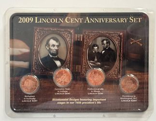 1 cent 2009. Lincoln cent Anniversary set