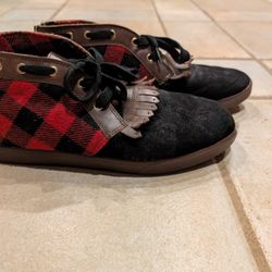 RARE LIMITED EDITION Ibn Jasper x Diamond Supply Co. 2013 Men’s Shoes Sneakers Chukka Boots Leather Buffalo Plaid Size 9 