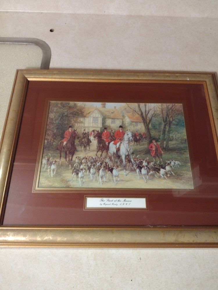 Pair Of Framed Fox Hunt Prints