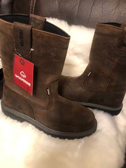 WOLVERINE STEEL TOE BOOTS SIZE 10