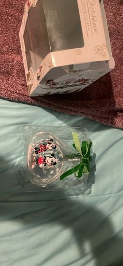 Disney Sketchbook Mickey & Minnie Christmas Ornament