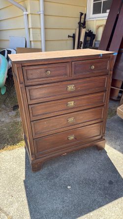 Brown wooden dresser
