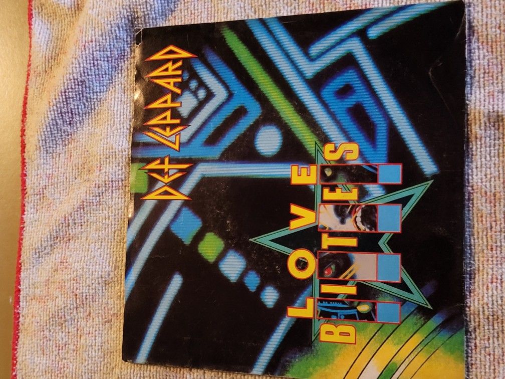 Def,Leppard,,, ,single 45,,,,,pour, Some Sugar,,on, Me,,,,