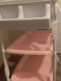 Pink Baby Shower With Storage 