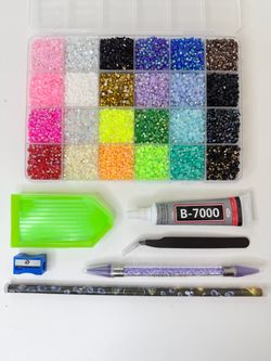 Rhinestone Bedazzling DIY Art & Craft Kit Multicolor w/ Tools