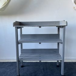 Cedar Planting Bench Gray Wood Stain