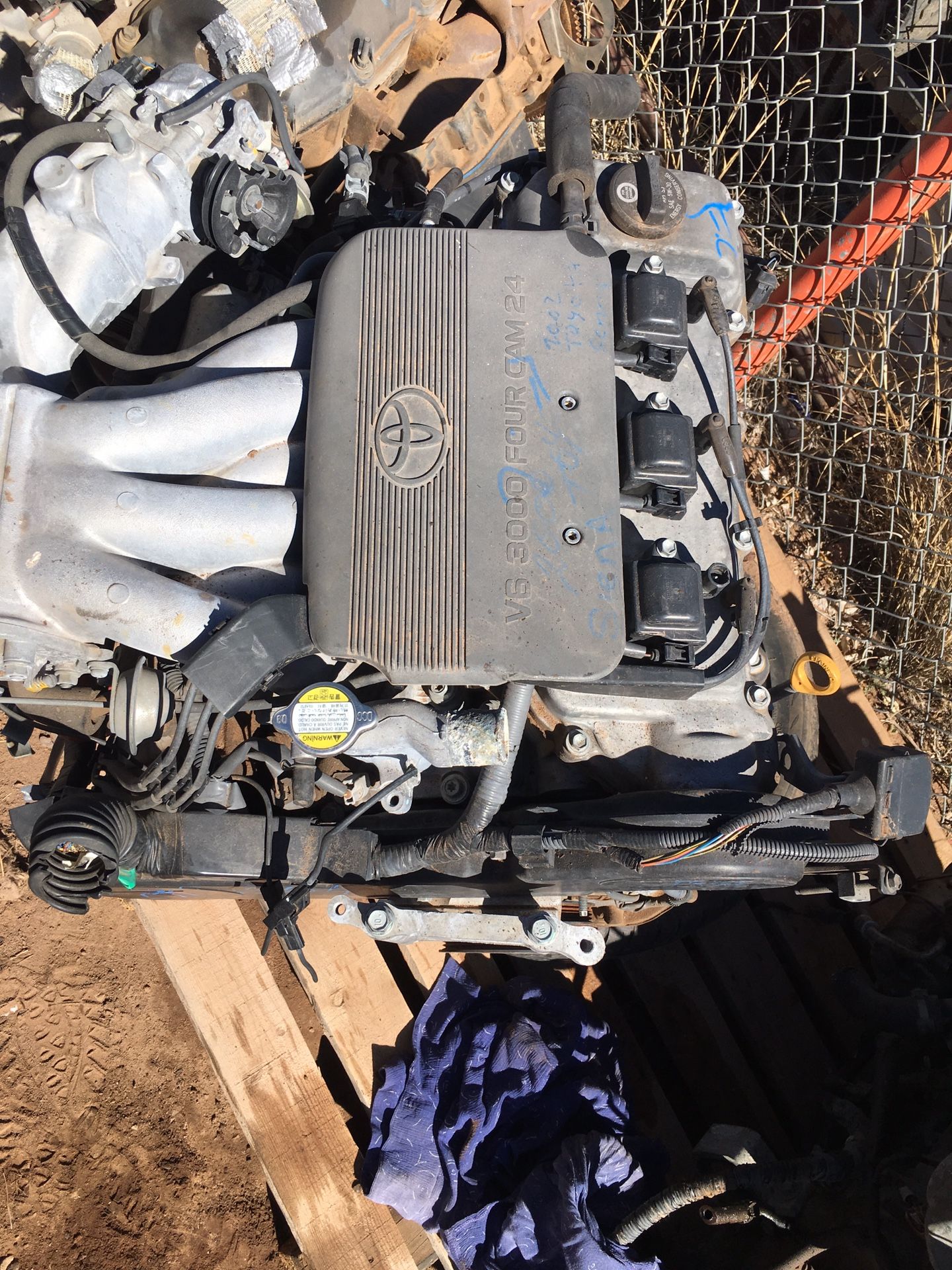 2002 Toyota siena engine 3.0 V6