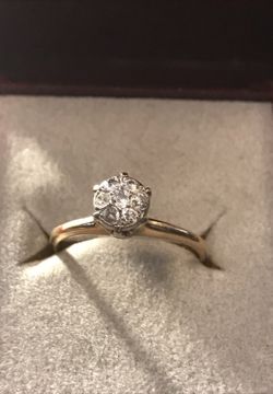 14kt diamond .42 carats engagement ring