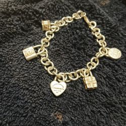 Rare Vintage Authentic Tiffany And Company Charm Bracelet 