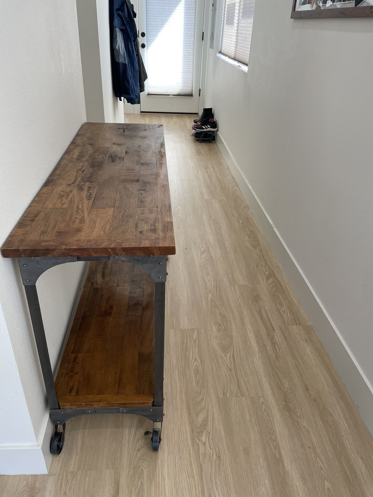 Real Wood World Market Rustic Entry Console Table, Desk, TV Stand Free Delivery!