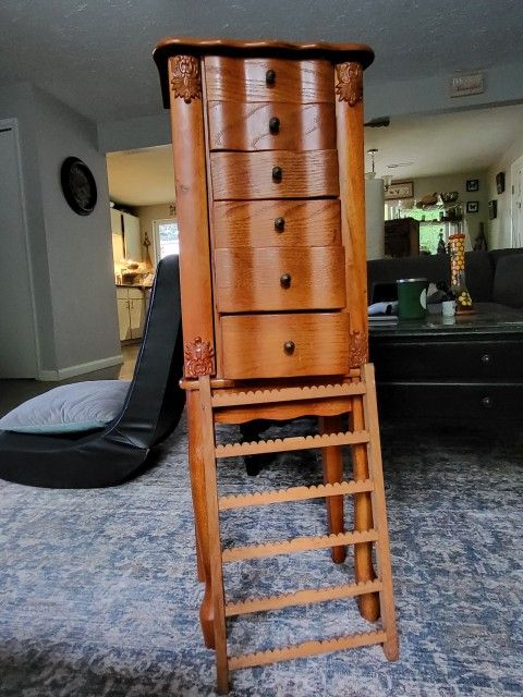 Vintage Jewelry Armoire 