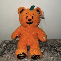 Build A Bear Orange Pumpkin Jack o’ Lantern Light Up Plush (light works)