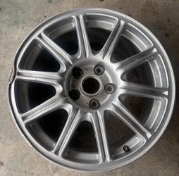 2 damaged 2005 - 2007 SUBARU WRX STI BBS RV724 10 SPOKE WHEEL RIM ALLOY 17X8J ET55 OEM