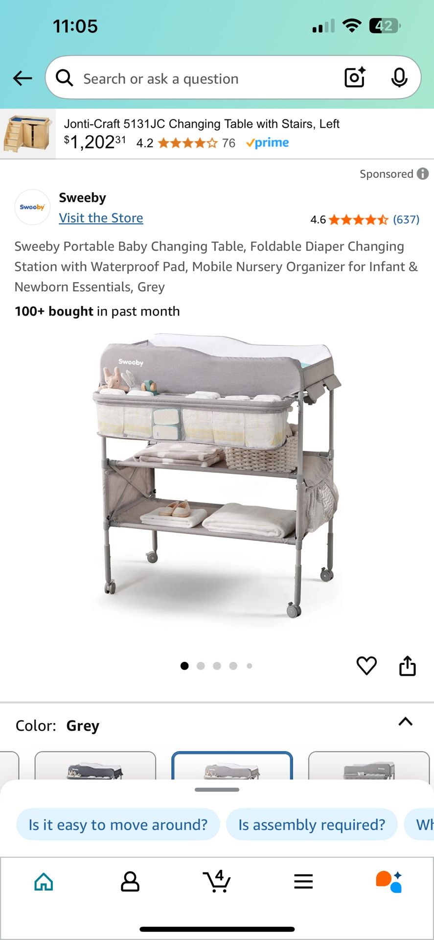 DIAPER CHANGING TABLE