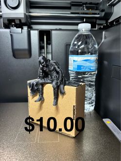 3D Printed Batman Sitting Figure