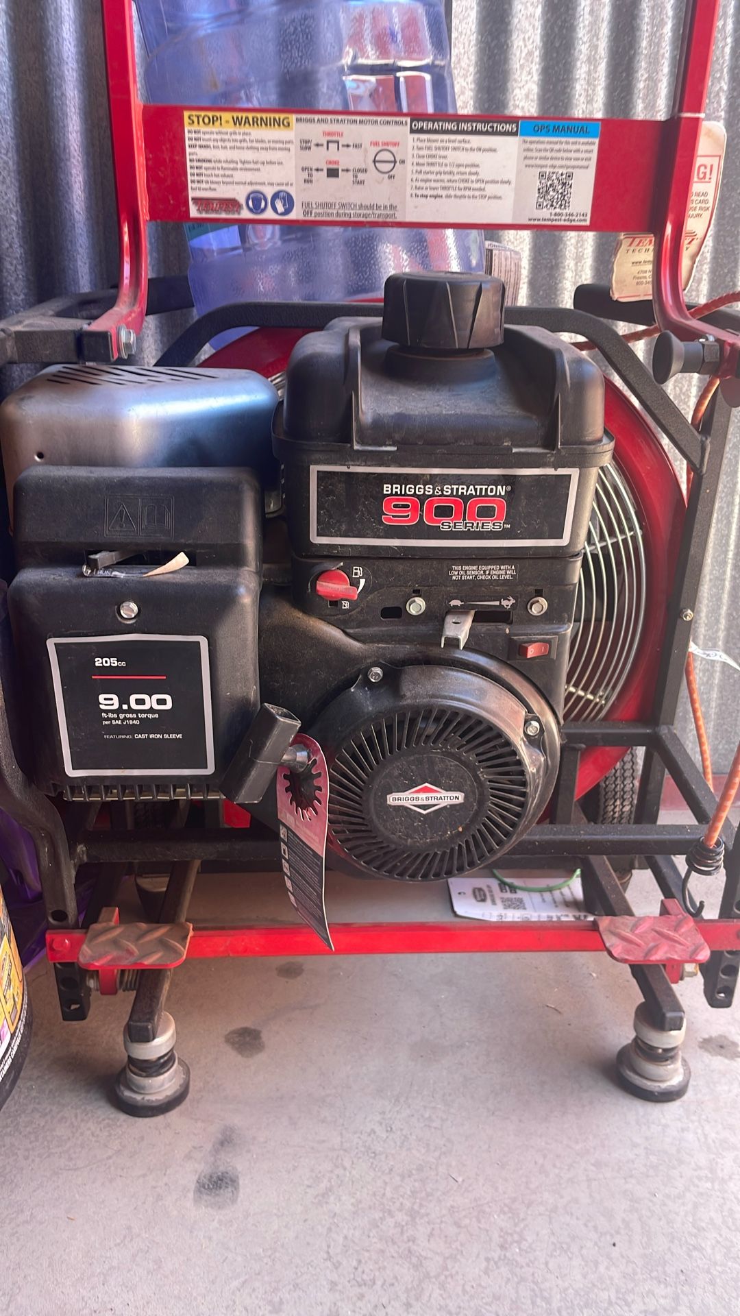 Gas Powered Fan 