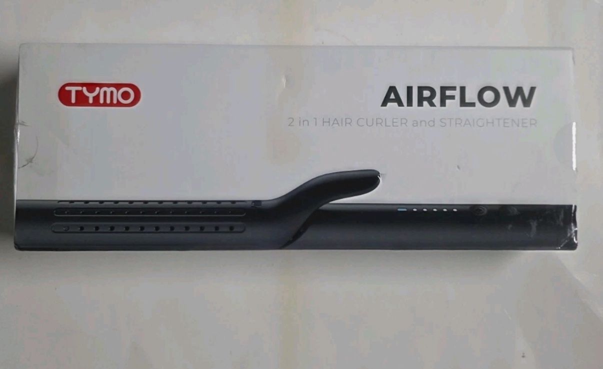 TYMO Airflow Styler Curling Iron Hair Straightener and Curler Wand 2 in 1 Black