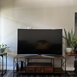 Samsung 4HD curve 65 inches TV with TV Stand and   2 Side Tands