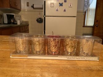 Glass Candle Holders 