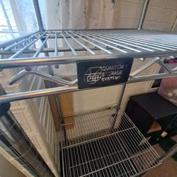 Chrome Adjustable Metal shelving for storage