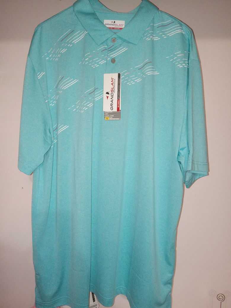 Grand Slam On Course Performance Fit Golf Polo Mens Size XL New 