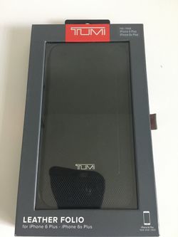 Brand New - Tumi Leather Folio for iPhone 6 Plus and 6s Plus