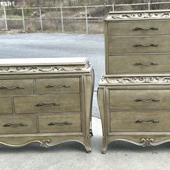 Rhianna Collection Bedroom Set by Pulaski Furniture Includes   - Dresser  -  Chest of Drawers  - Night Stand  