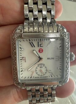 Michele Milou Diamond Mother of Pearl Quartz Women's Watch