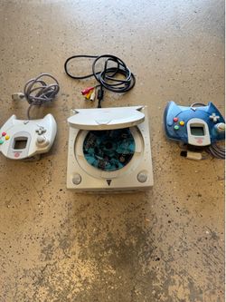 Sega Dreamcast consoles and remote