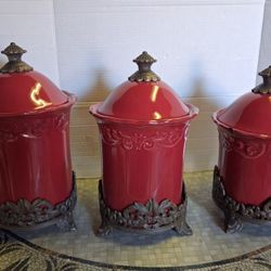 Ceramic  Canisters Set by Chris Madden