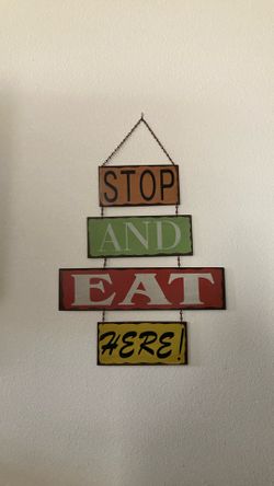 Metal sign