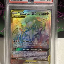 Arceus Dialga Palkia Rainbow PSA 9
