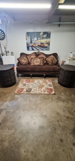 3 Seat Sofa and 2 Side Tables