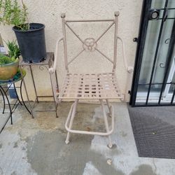 Two Metal Chairs 