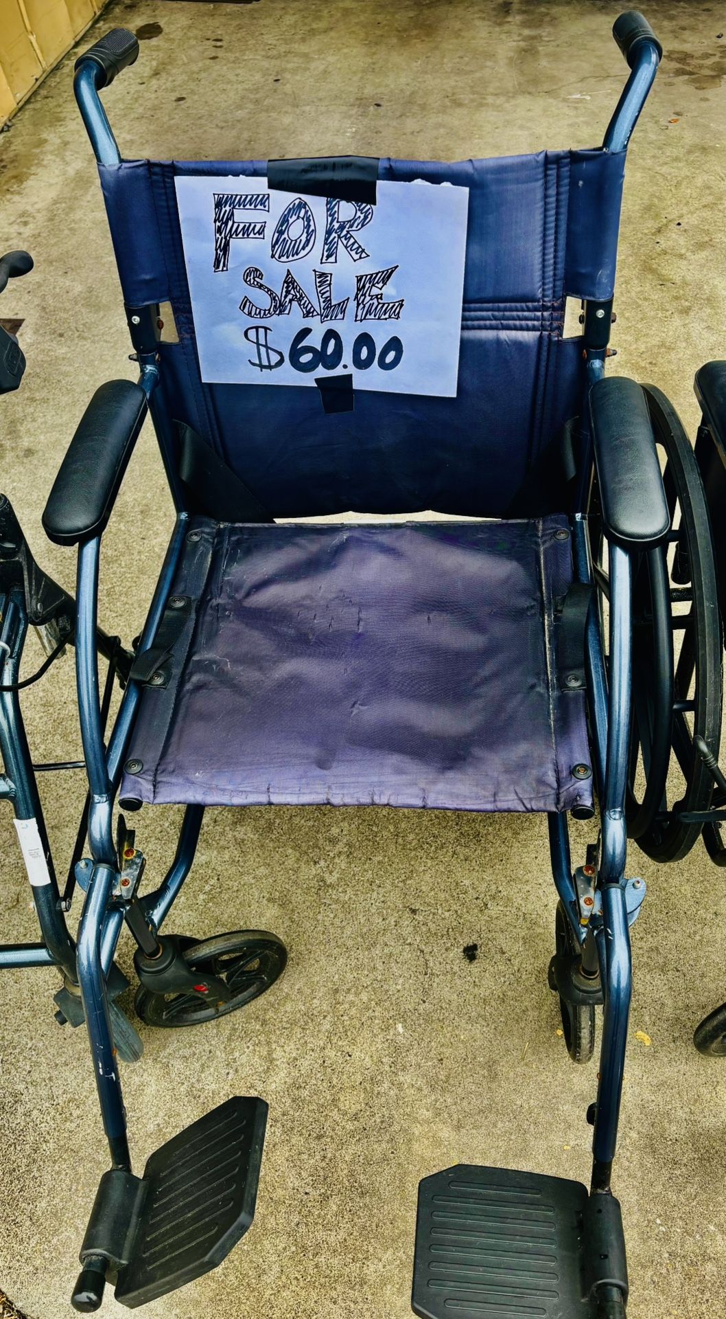 Push (Light Weight) WheelChair & Mobility Walker. Good Condition. $60.00 ea.. For Standard/Plus Size. Needs some Cleaning, but works perfectly :)