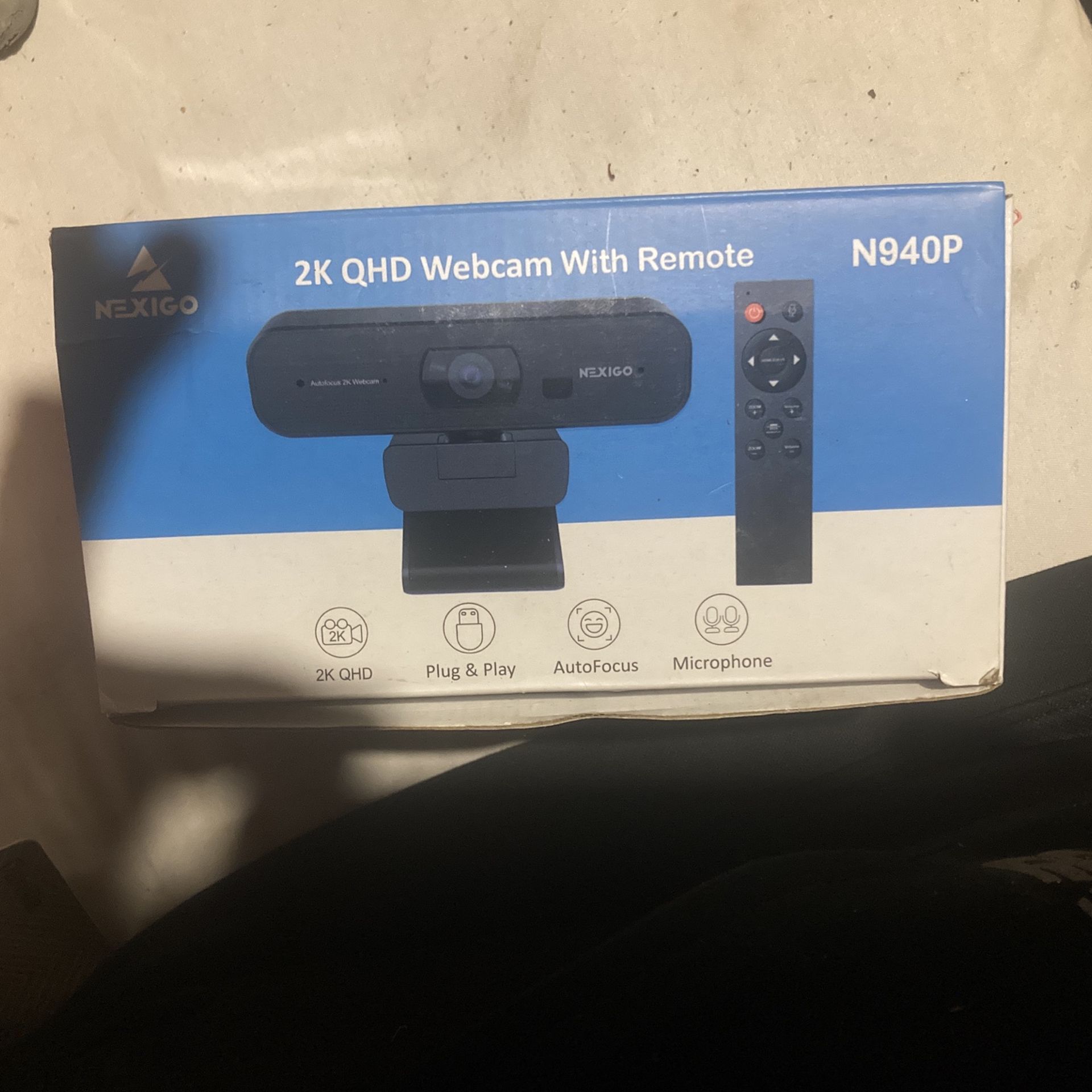 2k QHD zoomable Webcam With Remote