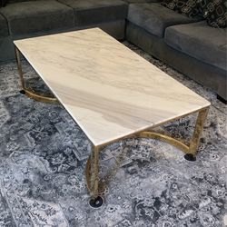 Marble And Gold Coffee Table