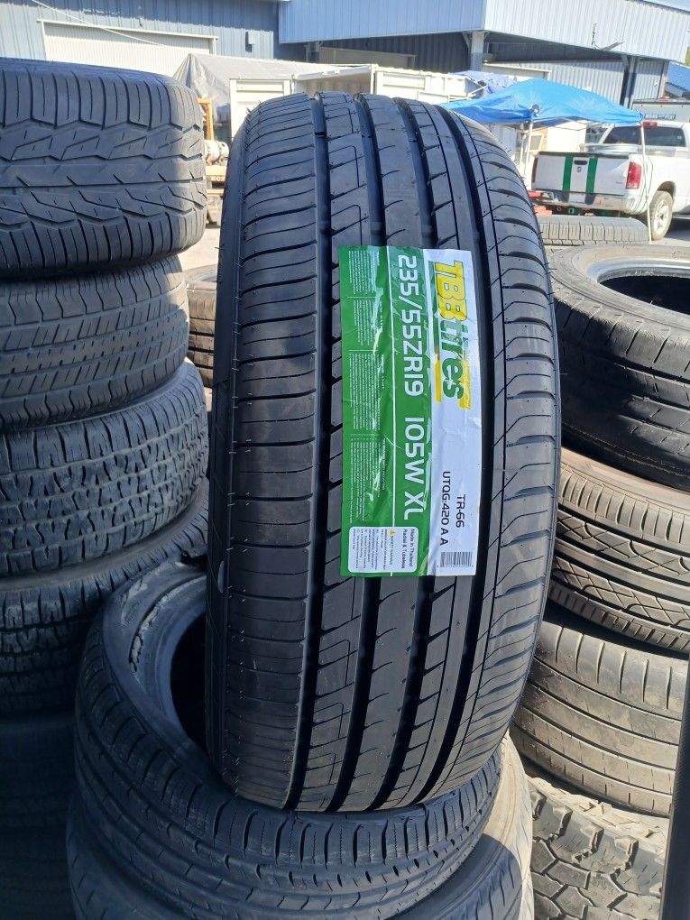 4 New Tires Installed/ 4 Llantas Nuevas Instaladas 235/55/19 TBB Tires