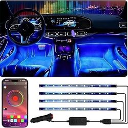 Brand New Unopened   Footwell Lighting for car, Car Interior LED Lights,Lights for Inside car,APP Controlled RGB Light Strip with Music Sync Mode, 72 