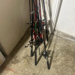 Tons Of Fishing Reels Rods Lure Baits 