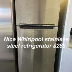 Nice Whirlpool Stainless Steel Refrigerator 