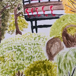 Japanese Tea Garden Artwork 