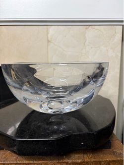 Vintage double- walled heavy  Bambe for Kosta Boda  9”x4”
