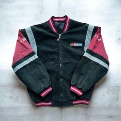 90s NASCAR Bomber Racing Jacket in Size M